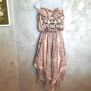 VERY RARE! DIANE VON FURSTENBERG BARTLE SILK HANDKERCHIEF SLIP DRESS